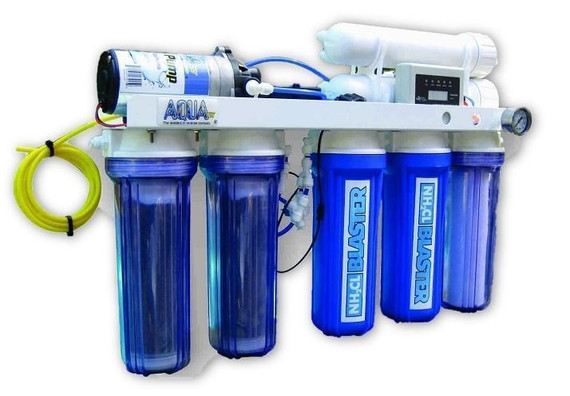 AquaFX Octopus RO/DI Dual DI System Chloramine 100GPD w/ Std. Pump