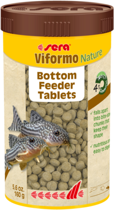 Sera Viformo Nature Bottom Feeder Tablets 5.6oz / 160g 640 Tabs