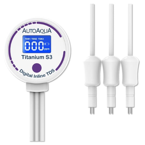 Auto Aqua Triple Inline TDS Meter Backlit