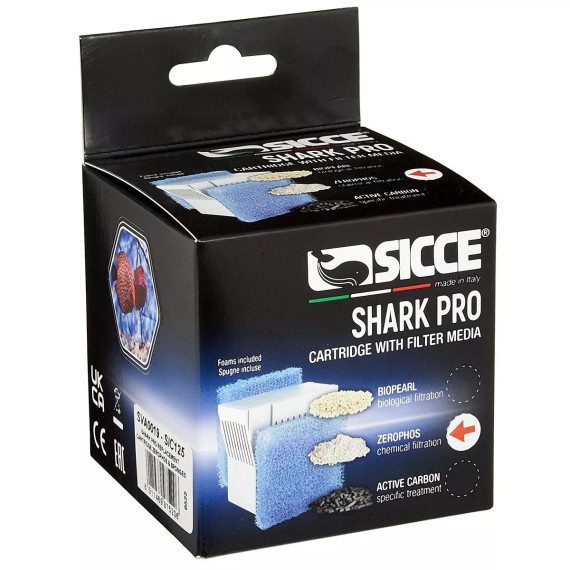 Sicce SHARK PRO Zerophos Cartridge with Sponge
