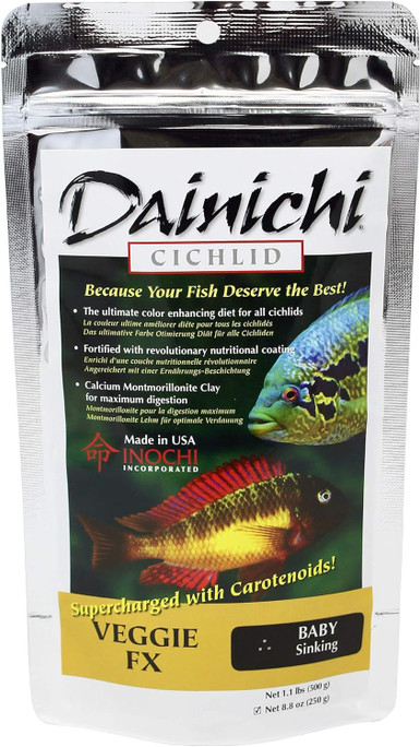 Dainichi Veggie FX Cichlid Sinking Baby Pellet 8.8oz