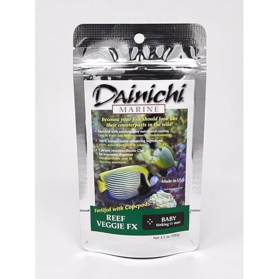 Dainichi Veggie Marine Reef Baby Pellet Fish Food 3.5oz