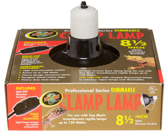 Zoomed Professional Dimmable Clamp Lamp 8.5"