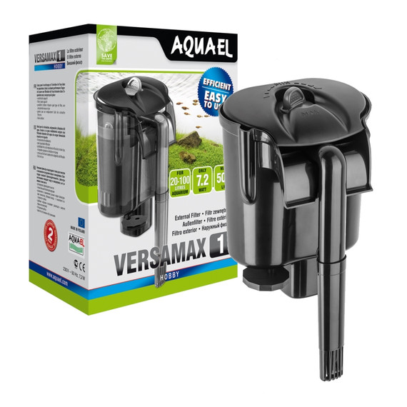 AquaEl Versamax 1 Hang-On-Back Filter 5-25 Gallons