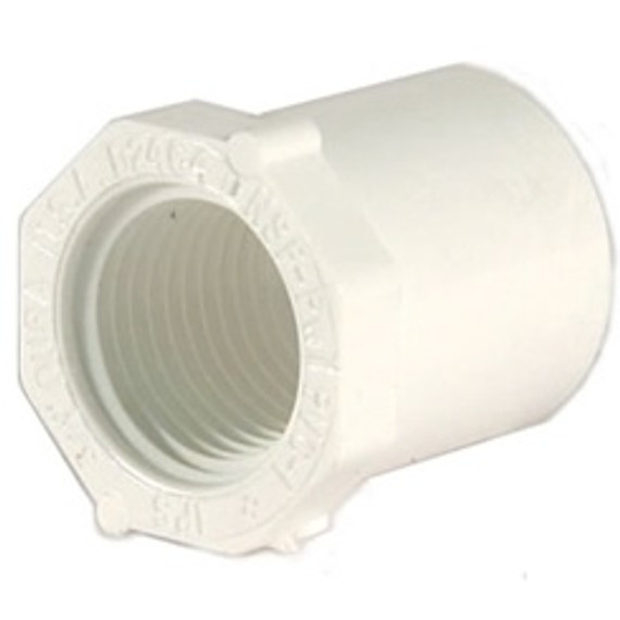 PVC Reducer Bushing 1-1/2" Spg x 3/4" FTP