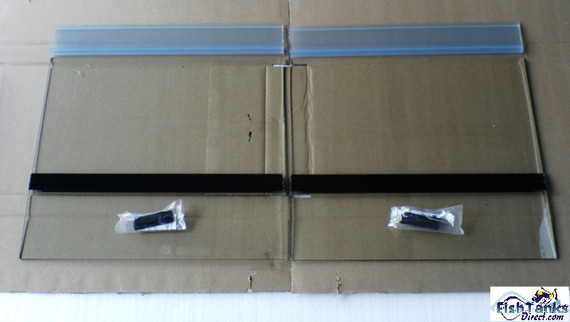 Aqueon 36x18" Glass Aquarium Top Two Pieces