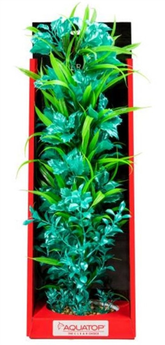 Aquatop Vibrant Passion Turquoise Plant 16"