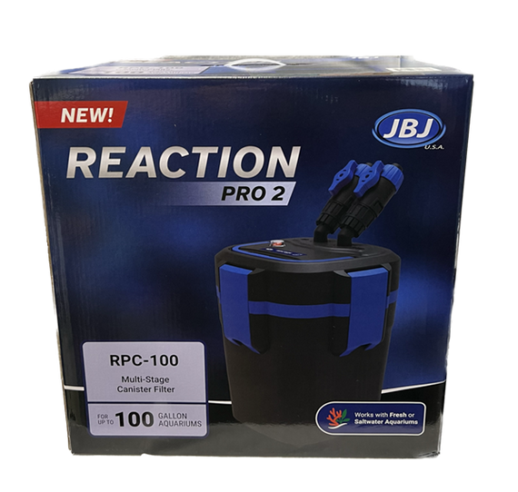 JBJ Reaction PRO 2 - Multi Stage Canister Filter 7 Watt UV - 360 gph