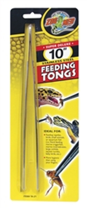 ZooMed 10" Stainless Steel Feeding Tongs