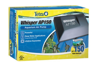 TETRA Whisper Air Pump for Deep Water Aquariums, Size 150 