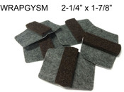 Black Mop Expanded 2-1/4" x 1-7/8" Grey Wrap-Around Felt Floor Saver