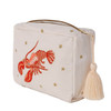 Elizabeth Scarlett Lobster Cream Wash Bag