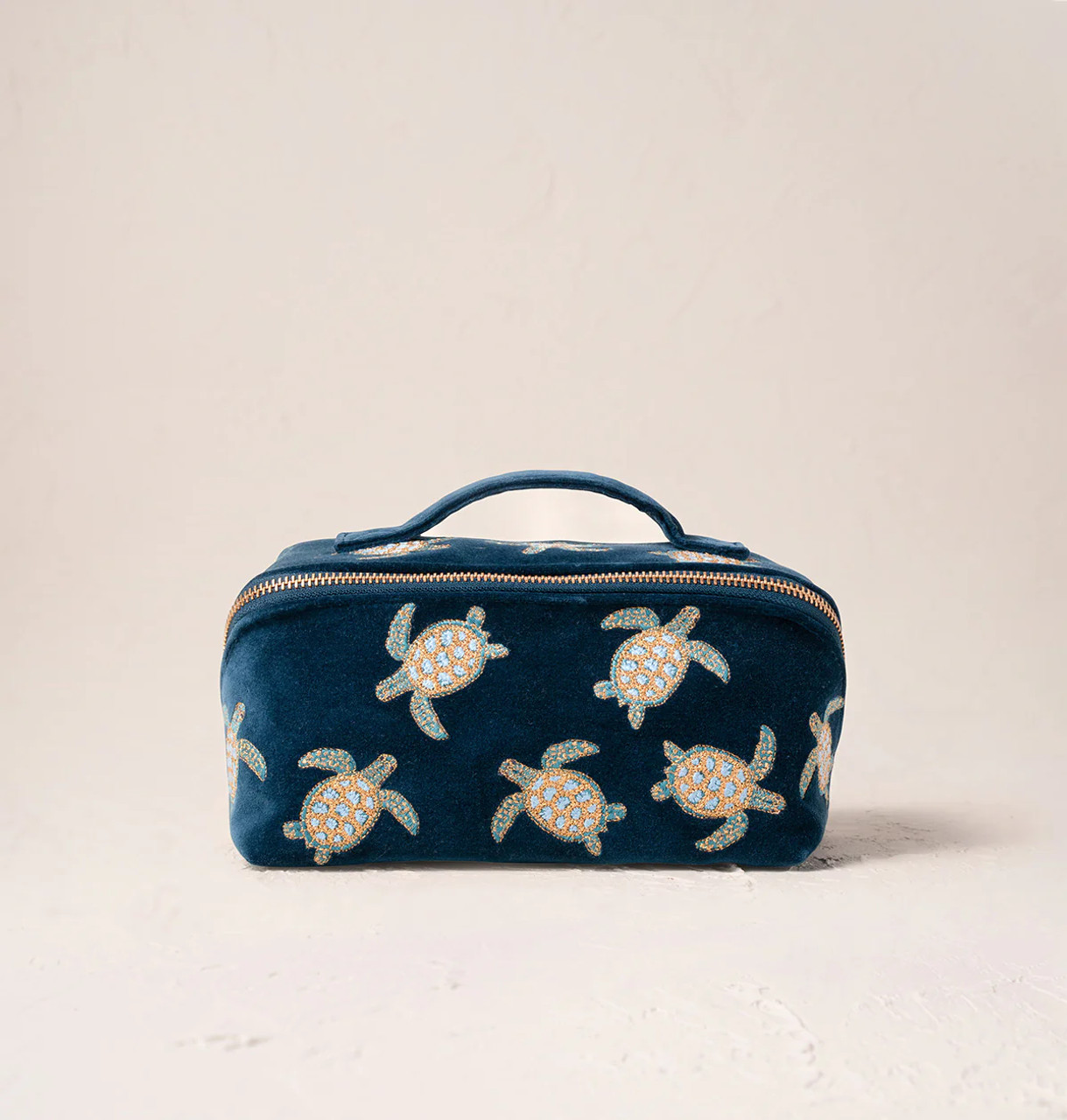 Elizabeth Scarlett Turtle Conservation Marine Navy Velvet