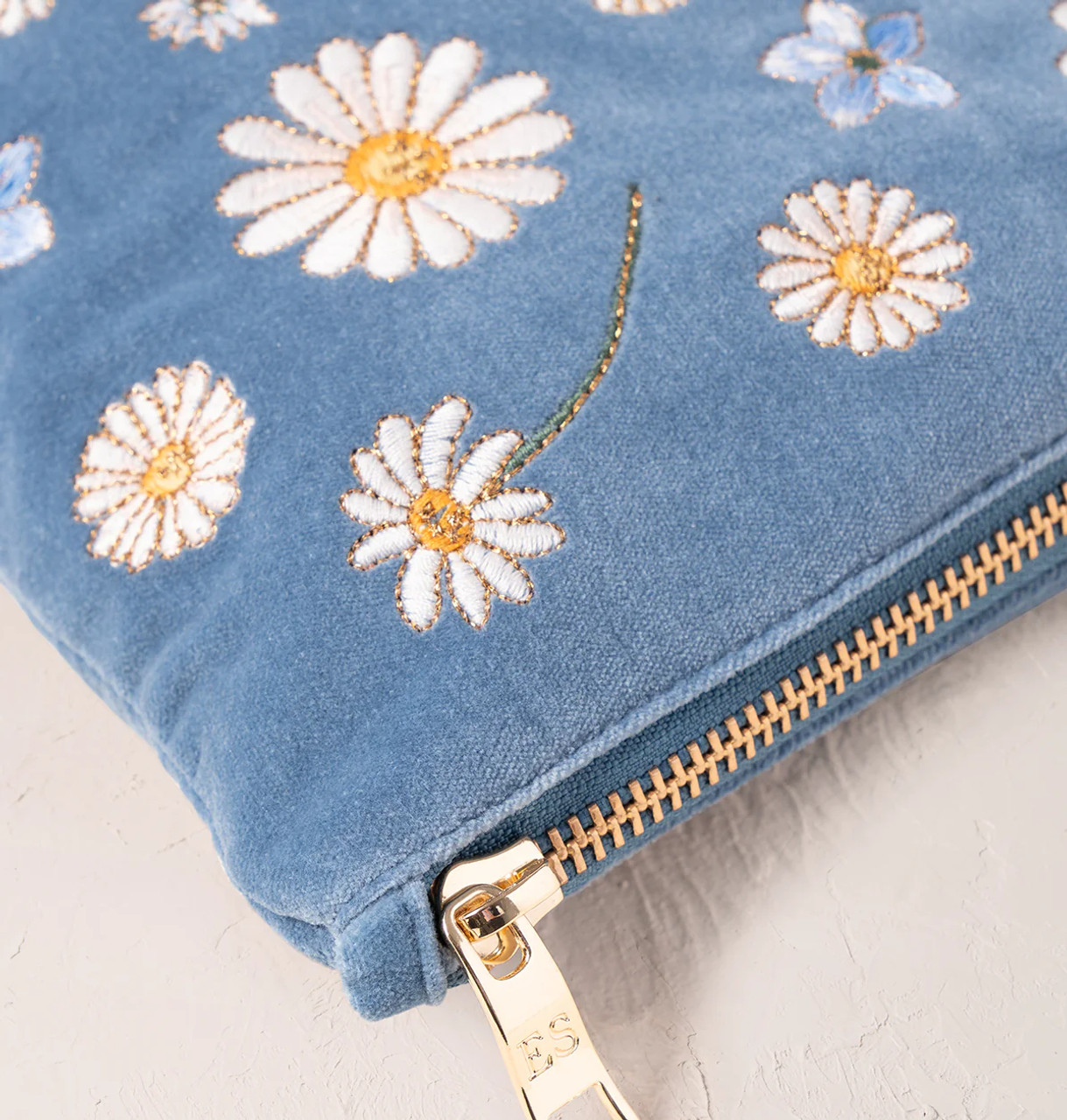 【送料関税込】Elizabeth Scarlett/ Daisy Dream Everyday Pouch Elizabeth Scarlett Daisy Dream Blue Velvet Everyday Pouch
