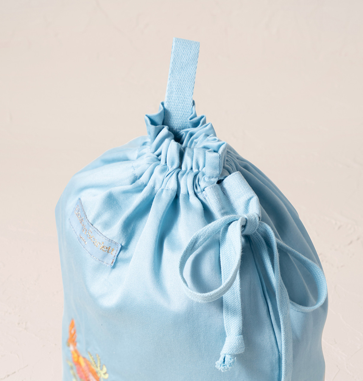 Elizabeth Scarlett Flying Parrots French Blue Cotton Laundry Elizabeth Scarlett Flying Parrots French Blue Cotton Laundry