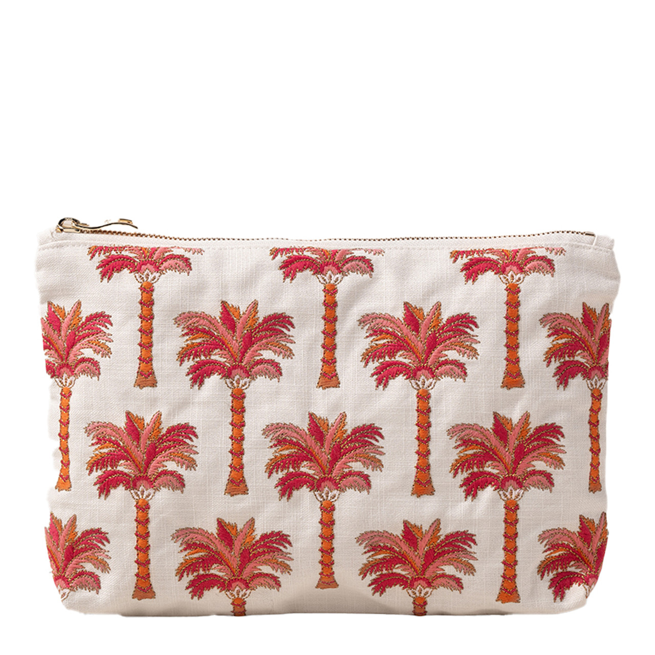 【Elizabeth Scarlett】Sunrise Palms Cotton ポーチ Elizabeth Scarlett Sunrise Palms Sea Salt Cotton Everyday