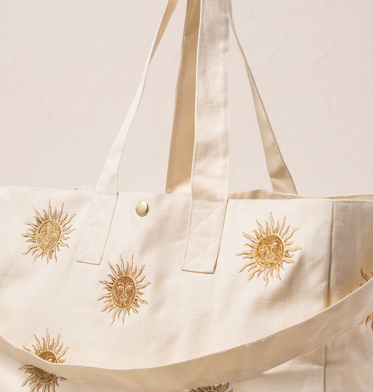 【Elizabeth scarlet】 トートバッグ *送料無料* Elizabeth Scarlett Sun Goddess Cotton Carryall Oat | Bath