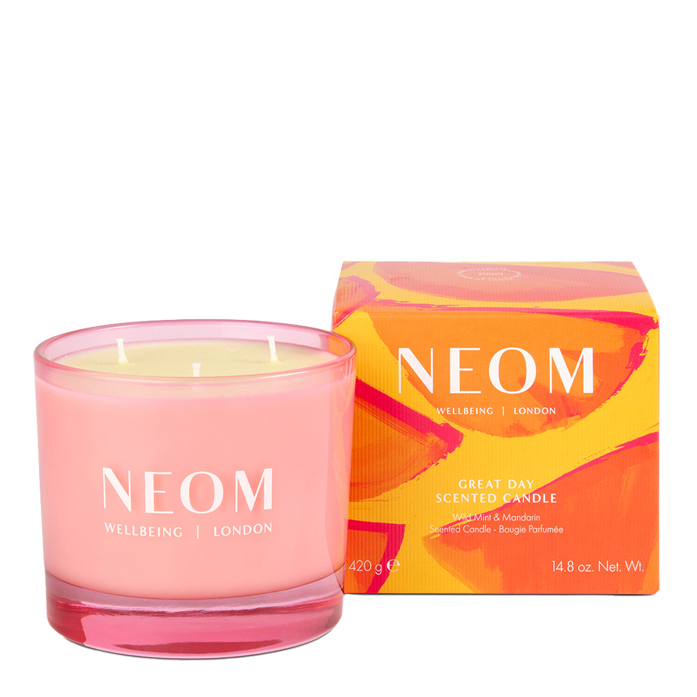 NEOM Great Day 3 Wick Candle 420g | Bath & Unwind | Official Stockist