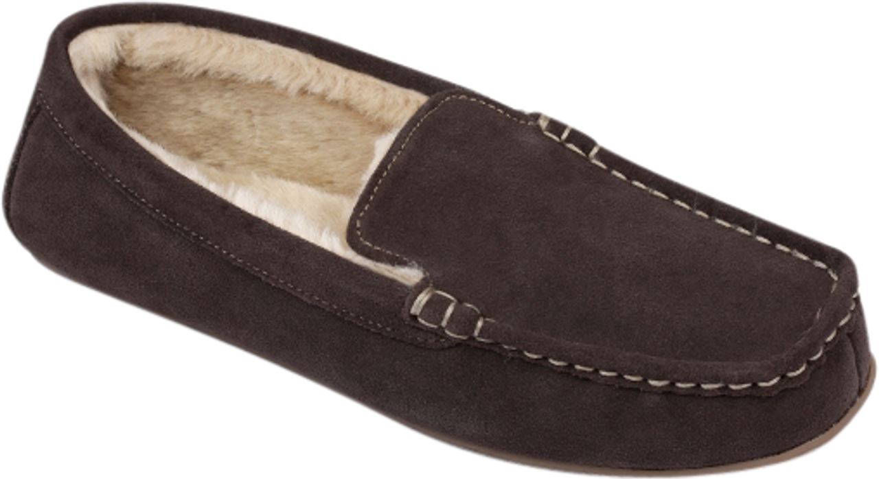 Ruby + Ed Mens Bear Suede Moccasin 