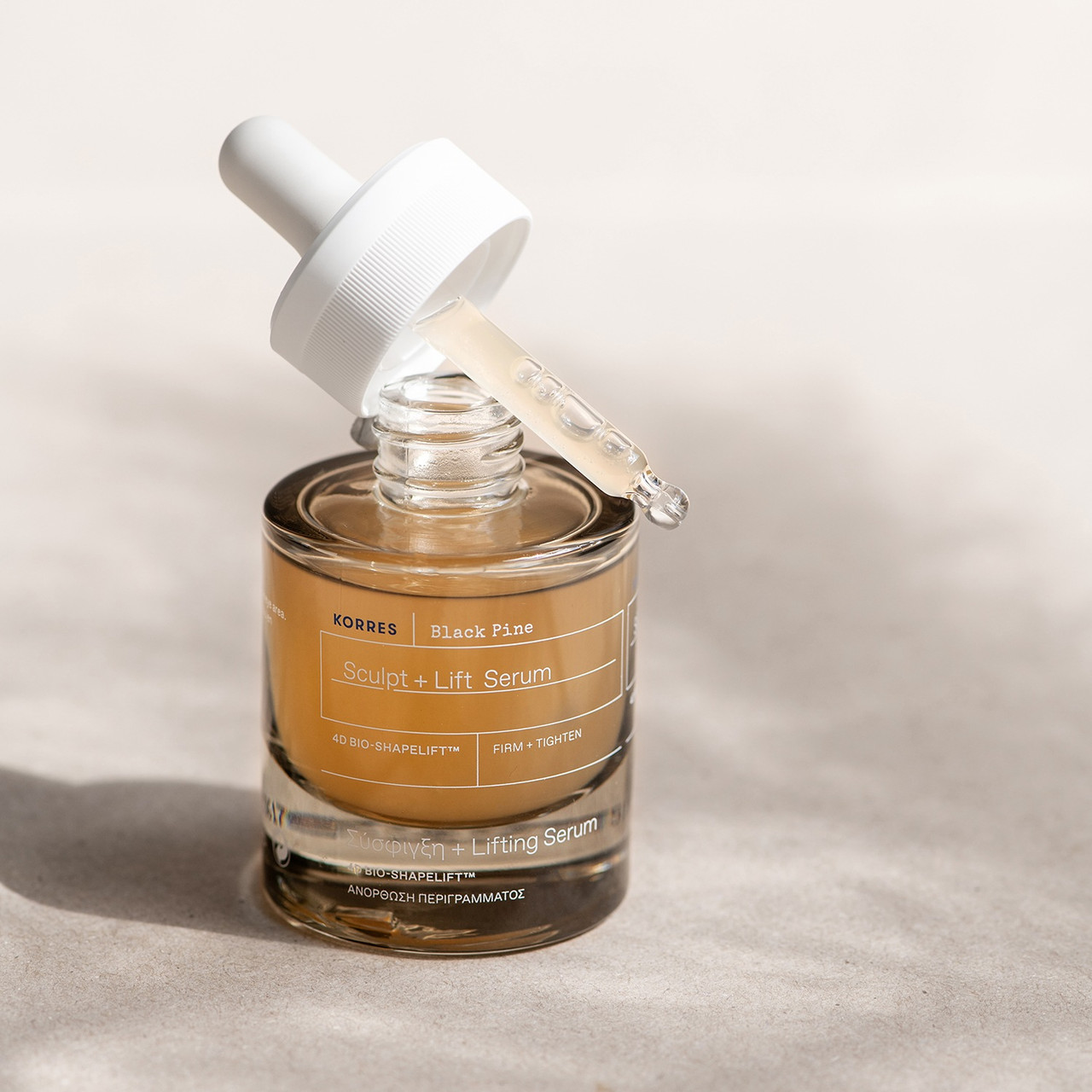 Korres Black Pine 4D BioShapeLift Sculpt and Lift Serum | Bath