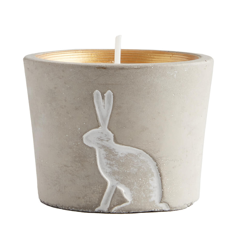 St Eval Christmas Hare Pot Winter Thyme Candle