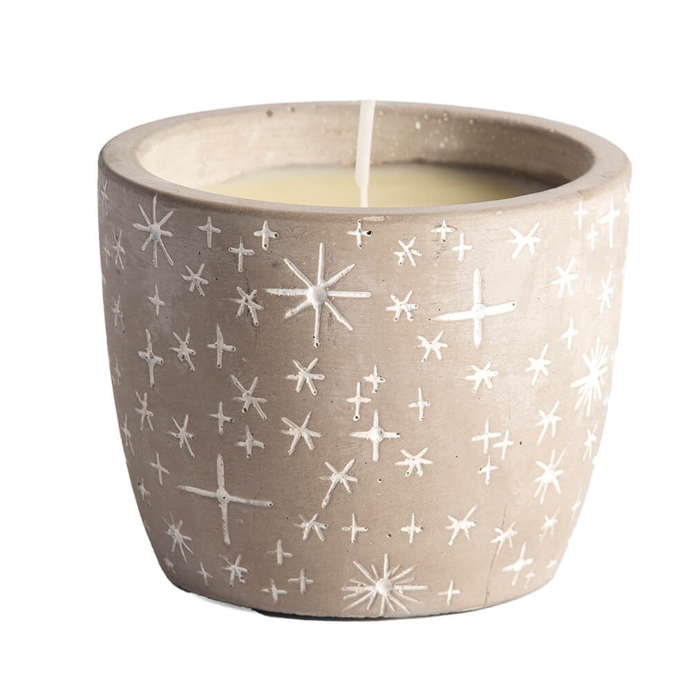 St Eval Winter Star Pot Winter Thyme Candle