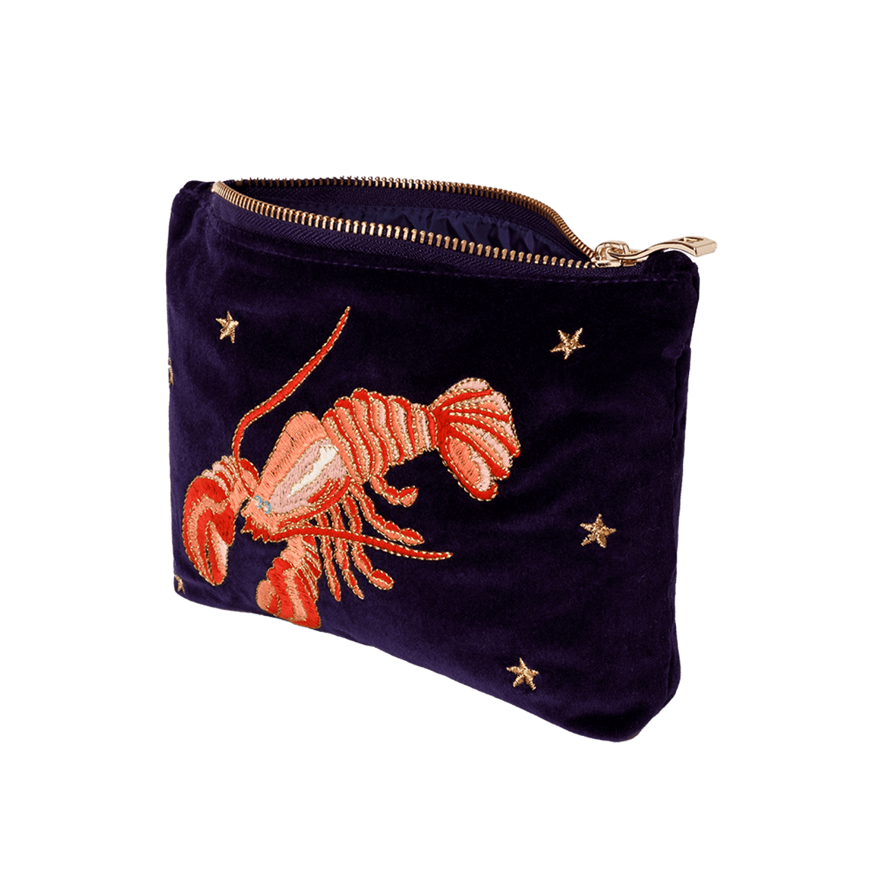 【Elizabeth Scarlett】Mediterranean メイクアップポーチ Elizabeth Scarlett Lobster Indigo Makeup Bag | Bath & Unwind