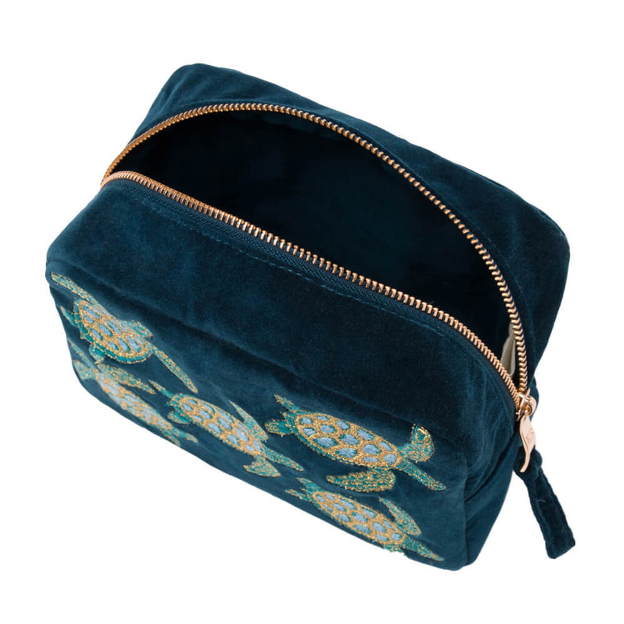 Elizabeth Scarlett Marine Navy Turtle Cosmetic Bag | Bath
