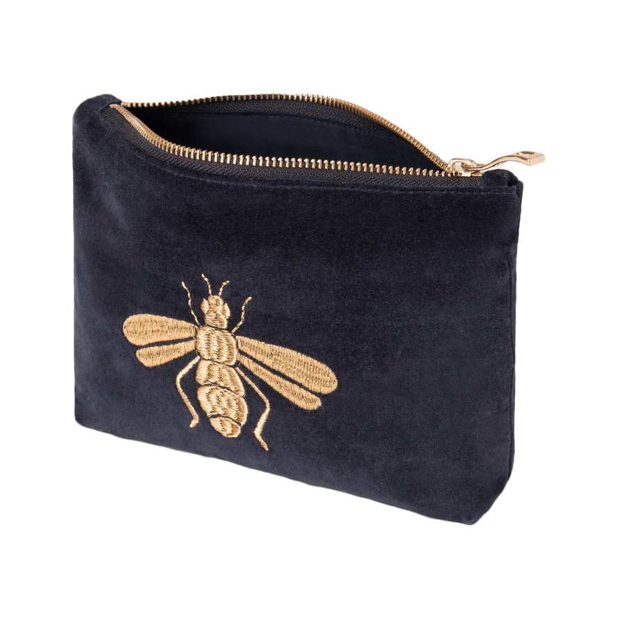Elizabeth Scarlett Honey Bee ポーチ Elizabeth Scarlett Honey Bee Charcoal Mini Pouch | Bath & Unwind