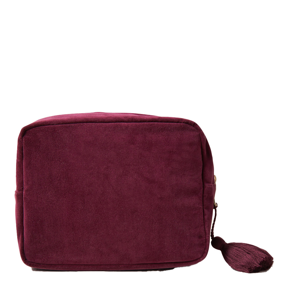 Elizabeth Scarlett Plum-Hued Honey Bees Wash Bag | Bath & Unwind