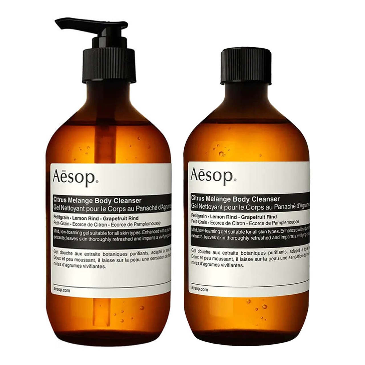 Aesop (Worth £68) Citrus Melange Body Cleanser & Refill Duo