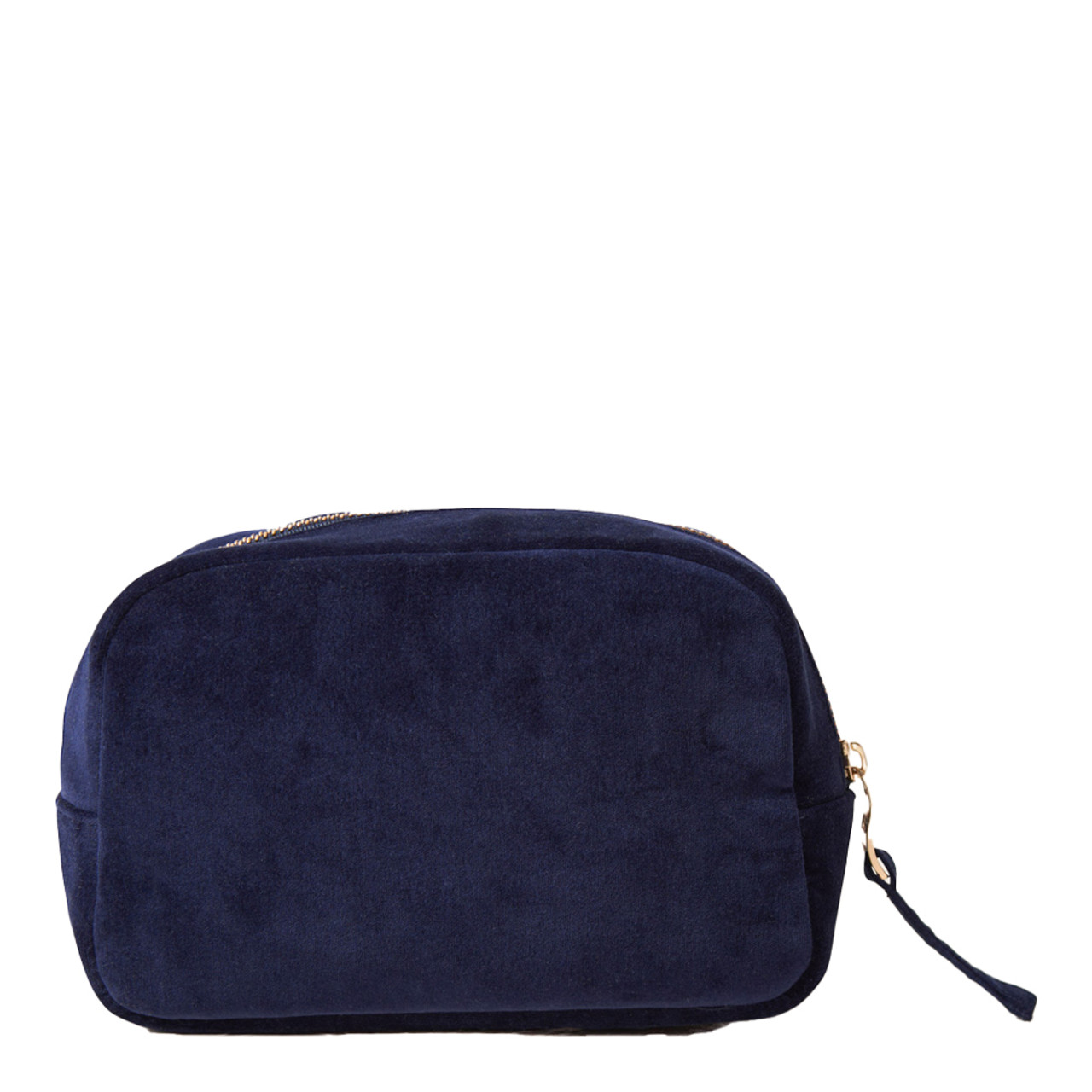【Elizabeth Scarlett】Celestial Navy Velvet Everyday Pouch Elizabeth Scarlett Celestial Navy Cosmetics Bag | Bath