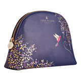 Sara Miller Medium Navy Hummingbird Cosmetic Bag Sara Miller Medium Navy Hummingbird Cosmetic Bag