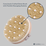 Natural Bath Sponge Combination Detox Massage Brush