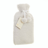 Aroma Home Cream Teddy Bouclé Hot Water Bottle 2L