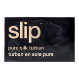 Slip Pure Silk Turban Black