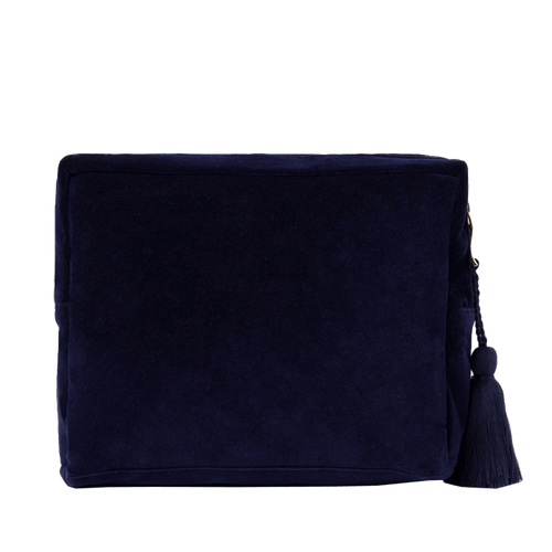 Elizabeth Scarlett Navy Sun Goddess Wash Bag Bath & Unwind Official