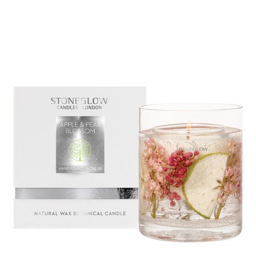 Stoneglow Nature's Gift - Apple & Pear Blossom - Natural Wax Gel Candle