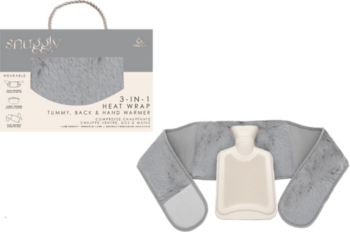 Aroma Home 3 in 1 Grey Heat Wrap Grey Aroma Home 3 in 1 Grey Heat Wrap Grey