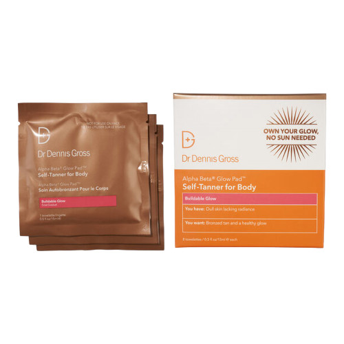 Dr Dennis Gross Alpha Beta Glow Pad Self-Tanner for Body x 8 Towels