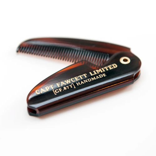 Captain Fawcett Folding Pocket Moustache Comb > Free gift
