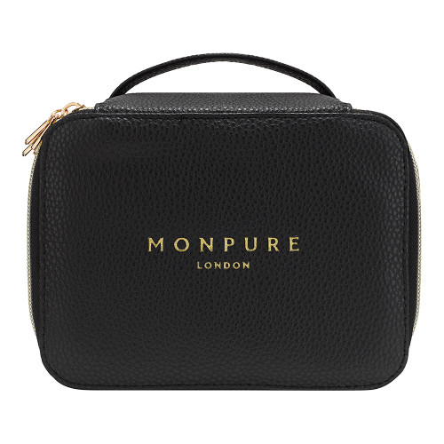 MONPURE Vegan Leather Beauty Case - Black