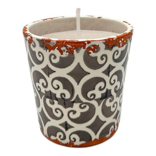 Wax Design Indochine Ceramic Candle 10cm - Grey