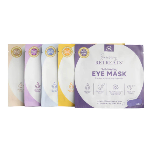 Sensory Retreats Spa Scent Collection Self-Heating Eye Masks - 5 Pieces