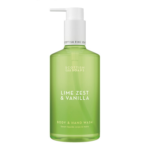 Scottish Fine Soaps Lime Zest & Vanilla Body & Hand Wash 300ml