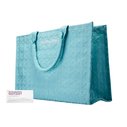 KEVIN.MURPHY Blue Summer Tote and NIGHT.SHIFT Repairing Serum Sample
