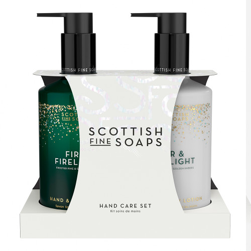 Scottish Fine Soaps Fir & Firelight Hand & Body Care Set