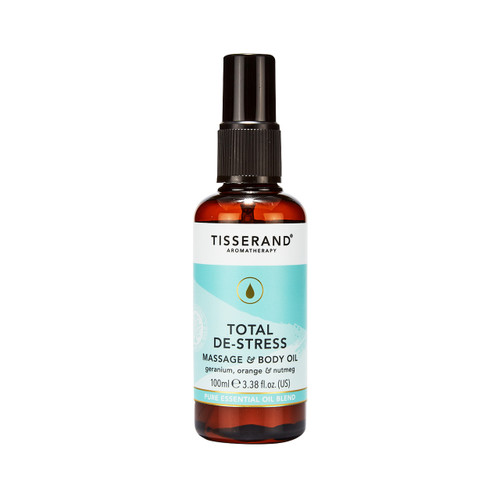 Tisserand Aromatherapy Total De-Stress Massage & Body Oil - 100ml