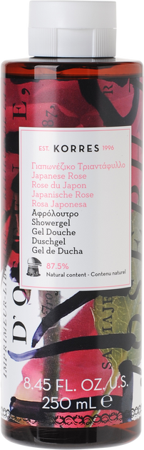 Korres Japanese Rose Showergel - 250ml Korres Japanese Rose Showergel - 250ml