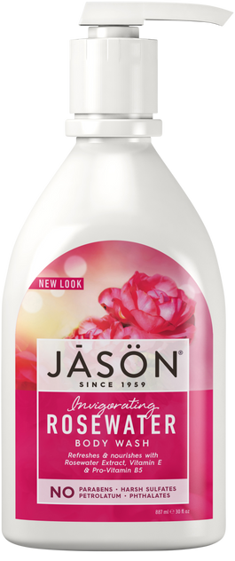 Jason Invigorating Rosewater Pure Natural Body Wash 900ml